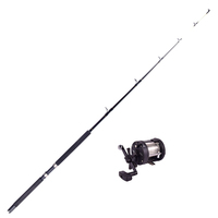 Moulinet de canne à pêche pour bateau Combo 6FT canne à pêche en fibre de verre moulinet de pêche accessoires de pêche équipement de moulinet de canne à bateau ensemble