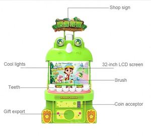 Équipement de jeu d'arcade éducatif pour enfants, en métal et plastique, à monnayeur, sur le thème du dinosaure dentiste, pour centre commercial - Product Image 2