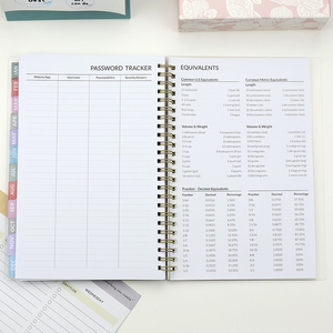 Bán buôn nhà máy hoàng tử A5 2026 kế hoạch máy tính xách tay <span class=keywords><strong>PP</strong></span> Bìa biểu tượng tùy chỉnh kim loại xoắn ốc ràng buộc Nhật Ký Tạp Chí máy tính xách tay cho món quà - Product Image 6