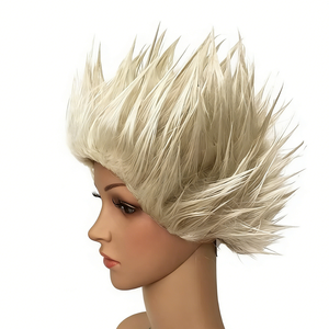 MPW-0392 carnaval fête déguisement de luxe punk <span class=keywords><strong>rockstar</strong></span> hérissés perruques - Product Image 2