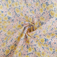Tissu Seersucker Imprimé Personnalisé 90gsm Léger Respirant Effet Bulle Froissé Idéal pour Robes et Jupes