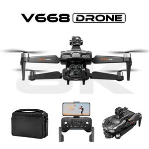 Venta caliente V668 Drone Gimbal de tres ejes Evitación sin escobillas GPS Homing automático Avión plegable para fotografía aérea Juguetes - Product Image 5