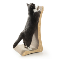 Nouveau jouet pour chats en papier ondulé mural en forme de L durable