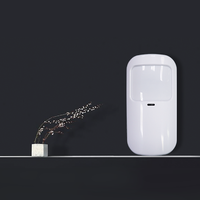 Penjual Terlaris Sensor Gerak PIR Nirkabel 433Mhz untuk Keamanan Rumah, Anti-Salah, Terbuat dari Plastik Tahan Lama