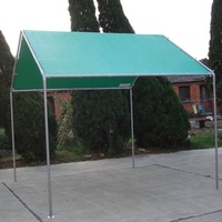 Meilleure vente de tente à auvent pliable de 10 'x 20' avec cadre en acier de haute qualité et bois traité sous pression naturel pour abri de voiture
