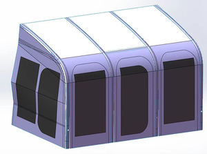 Carpa inflable para coche de tela TC, hecha a medida, producida a medida con característica impermeable, opción personalizada para el mercado australiano. - Product Image 6