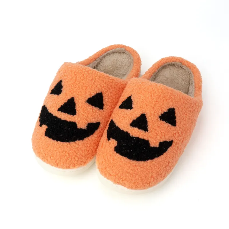 SMILE Face Bad Bunny slipper ผู้หญิงถุงเท้าผู้หญิงในร่ม fuzzy Happy slides ขนสัตว์อบอุ่นบ้านน่ารักห้องนอน SMILE