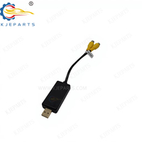Kabel Konversi Output Video CVBS USB Male ke Dual RCA Female untuk Stereo Mobil Android, Kabel Transfer Sinyal AV Ganda