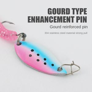 Requin écrémé 10 poulet voleur groupe <span class=keywords><strong>de</strong></span> pêche Double couleur Luya cheval bouche paillettes aiguille queue appât souple en plastique métal cuillère - Product Image 4
