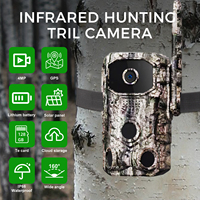Nouvelle caméra de chasse 4MP 4G avec localisation GPS, résolution élevée 14MP, alimentation solaire, pour l'extérieur
