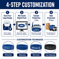 Bracelets de bracelet en silicone RFID NFC colorés sur mesure Rfid 125khz 13.56Mhz