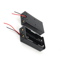 Support de batterie 18650 à 1, 2, 3 ou 4 emplacements avec fils de 12 cm aux deux extrémités, montage sur circuit imprimé JIATEL
