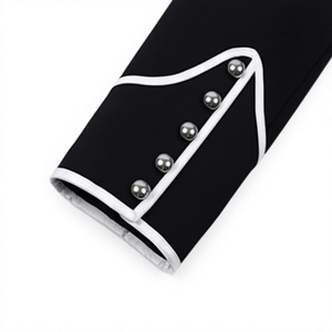 Chaqueta Vintage Negra Estilo Hussar para Hombre con Trenzas Blancas, Chaqueta Victoriana Steampunk Hecha a Mano - Product Image 5