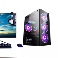 Casing menara pendingin gaya ATX kustom casing komputer PC Gaming Desktop stok suku cadang plastik casing komputer paduan aluminium CN;GUA