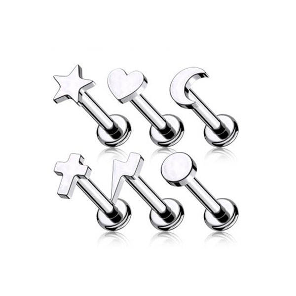 Set Piercing 16G Set Piercing Labbra Medusa - 33 Gioielli 16G In Acciaio Inox Per Monroe, Labret, Naso (6mm/8mm/10mm) Gioielli Acciaio Inox Labbro