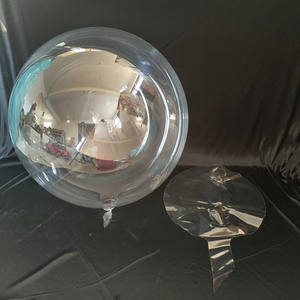 Hot Selling 10Inch Rekbare Transparante Doorzichtige Ronde Bobo Plastic Bubble Ballon Voor Feest Decor Rozenballon - Product Image 5