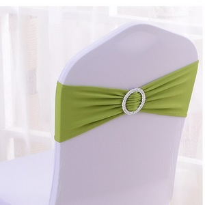 Fundas de Licra para Sillas en Varios Colores, Verde Salvia, para Bodas, Bandas Elásticas para Sillas con Hebilla Deslizante, Lazos Elásticos para Sillas para Fiestas - Product Image 5