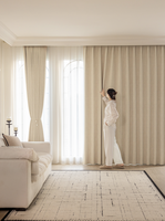 Rideaux occultants sur mesure 100% anti-lumière |   Rideaux en polyester anti-UV et anti-bruit pour chambre d'hôtel |   Vente en gros OEM