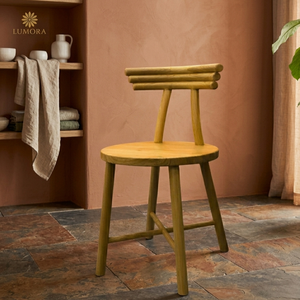 Micah Ergonomic Modern Dining Chair with Solid Wood <b>Backrest</b> Stable Design for Home Office & Apartment Use - Product Image 5