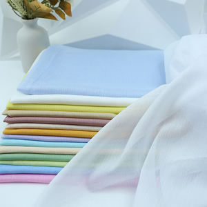 Vente chaude doux respirant brillant soie mousseline de soie tissu pour filles foulards voiles fond tissu décoratif - Product Image 4
