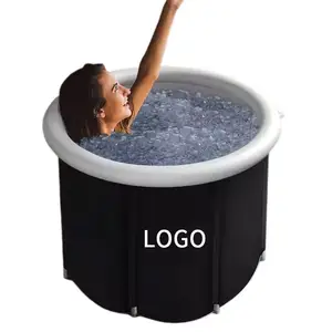Bañera inflable con logotipo personalizado de 90x75CM, bañera de hielo para atletas, bañera de PVC de alta calidad, bañera de hielo - Product Image 1