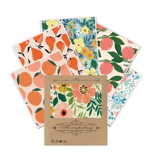 Paños de Cocina Suecos Ecológicos con Diseño Floral y de Frutas, Personalizables al por Mayor, Biodegradables, de Celulosa - Product Image 2