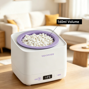 เครื่องทำความร้อนแว็กซ์ดิจิตอลรุ่นใหม่ ขนาด 160 มล. สำหรับกำจัดขนและละลายแว็กซ์ พร้อมหม้อซิลิโคนถอดได้ ตัดไฟอัตโนมัติ - Product Image 2