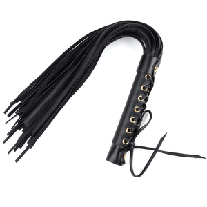 Fouet BDSM Muqu Black 55x2.5cm pour jeux adultes, dispositifs de bondage et de fessées pour couples en roleplay - Product Image 2