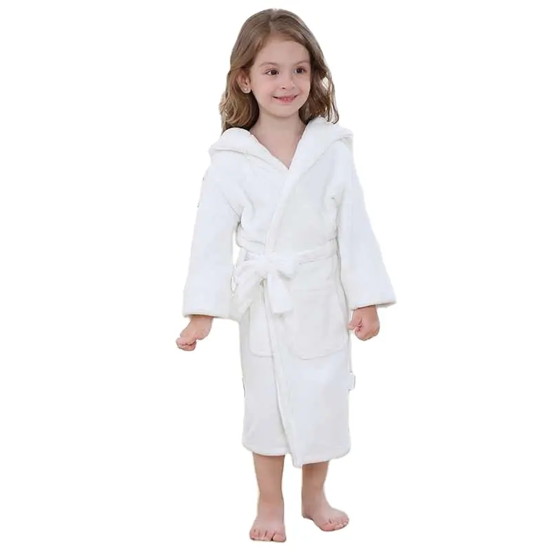 2024 new children's bathrobe robe with hood cotton bathrobe water-absorbent quick-drying children baby bath towel cape