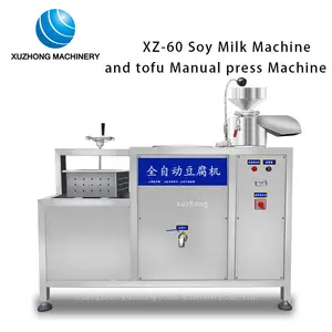 Máquina de tofu de aço inoxidável automático, fabricante de máquinas de produção de leite de soja tofu