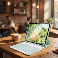 Mini Teclado Inalámbrico Portátil Recargable, Teclado Bluetooth para Apple iPad, iPhone, Samsung, Tablet, Teléfono, Smartphone