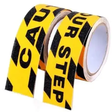 5CM*5M Yellow and Black Safety Tape High Quality Watch Your Step Black Yellow Tape Safety Warning Tape