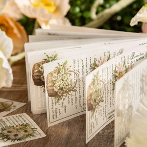 30 unids/lote de material de manuscritos de flores, papel de sulfato, <span class=keywords><strong>libro</strong></span> de papel, fabricación de tarjetas, diario, álbum de recortes, papelería de papel <span class=keywords><strong>pergamino</strong></span> Diy - Product Image 4