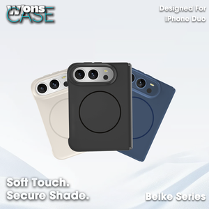 Étui magnétique de luxe pour iPhone 18 Duo – Cadre en PC moulé en deux parties, finition mate douce au toucher, antichoc, personnalisable OEM - Product Image 4