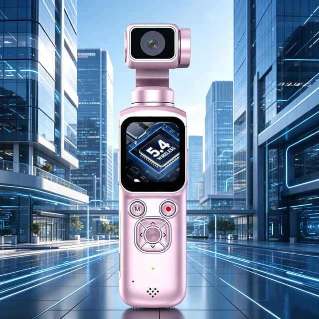 Pocket Handheld Gimbal Camera 330° Auto Face Tracking 1.72" Touch Screen Vlogging Camera 2400mAh Battery 4K Action Cameras