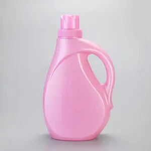定制2L 3L 5L空洗涤剂包装瓶织物柔软剂塑料容器，带盖和手柄