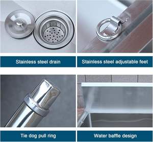 Bañera de aseo para perros de calidad superior, estación de baño para mascotas de acero inoxidable - Product Image 4