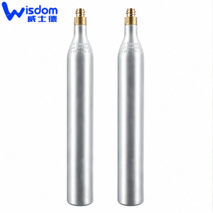 Bombola di CO2 TPED DOT UK per Bevande Gassate, Grado Alimentare, 425g 0.6L 166bar, con Valvola a Connessione Rapida - Product Image 2