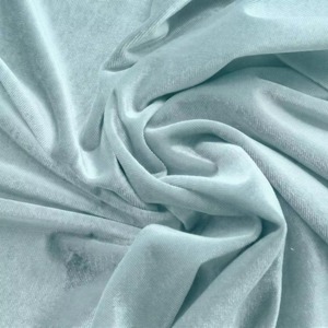 Premium Quality Light Blue Velvet Polyester <b>Fabric</b> Soft Curtains Cushions and Home Furnishing Available At Affordable Price - Product Image 2