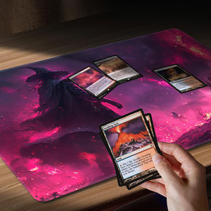 แผ่นรองเล่นเกม พื้นหลังยางกันลื่น พิมพ์ลาย สำหรับเกมกระดาน แผ่นรองเล่นเกมแบบคู่ แผ่นรองเล่นเกม TCG PTCG ขนาด 24x14 นิ้ว - Product Image 4