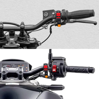 Interruptor de Encendido/Apagado Eléctrico para Manillar de Motocicleta de 22 mm (7/8\") para ATV y Scooter, con 4 Cables de Conexión, Bocina, Interruptores de Faro, 12 V