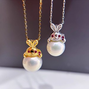 31261DIY S925 Silver <b>Pendant</b> 11-13mm Bead Empty Support Concealer Rabbit Necklace <b>Pendant</b> Accessories <b>Pearl</b> <b>Pendants</b> <b>Charms</b> - Product Image 2