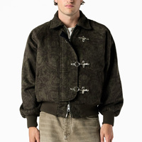 Blouson Bomber Homme 2026 OEM à Col Montant Enduit, Fermeture Éclair Standard, Nouveau Modèle Personnalisé avec Fermeture Mousqueton, Doublure Matelassée en Laine