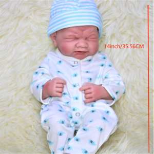 HYrebornbaby-muñeco de vinilo llorón realista de 14 pulgadas barato, fabricante de muñecas, muñecos de vinilo personalizados - Product Image 2