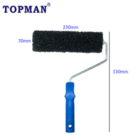 Rouleau de plâtre prêt à l'emploi 23 cm (9 pouces) pour application industrielle de peinture murale, cadre en nylon, DIY, OEM