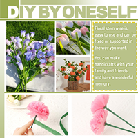 200 pièces de fil de fleuriste vert foncé pour arrangements floraux et créations DIY, 30 cm et 40 cm