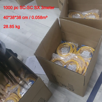 Factory Price Simplex G652D Fiber SC to SC UPC 1m Patch Cord FTTH IP Network