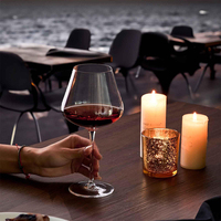 Vente chaude Creative Fête De Mariage Whisky Cristal Minimaliste Clair Cadeau Soufflé À La Main Tasse En Verre Gobelet À Vin