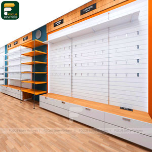 Étagère d'exposition pour magasin de vêtements urbains, comptoir de vêtements, vitrine de vêtements, armoire en verre, mobilier de vente au détail - Product Image 1