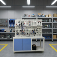 Nuevo Equipo de Entrenamiento Neumático Avanzado, Kit de Entrenamiento de PLC Metálico, Equipo de Laboratorio Educativo de Automatización Integral